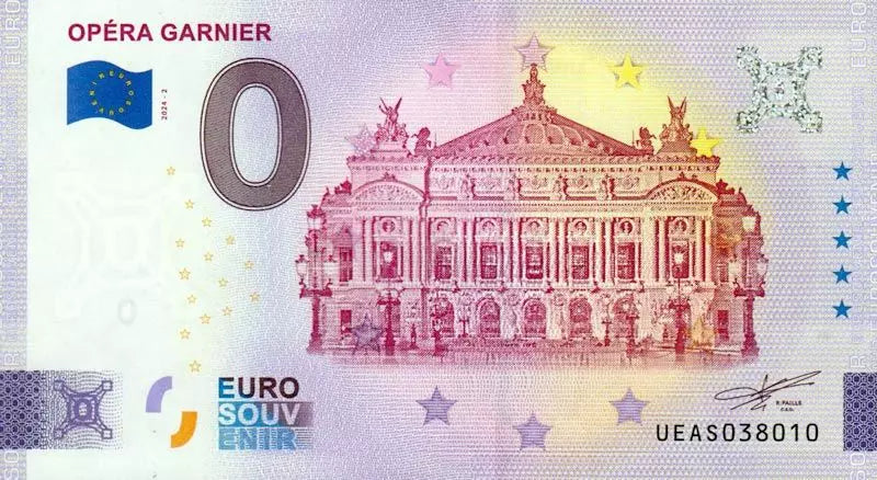Billet de 0 euro France Opéra Garnier 2024