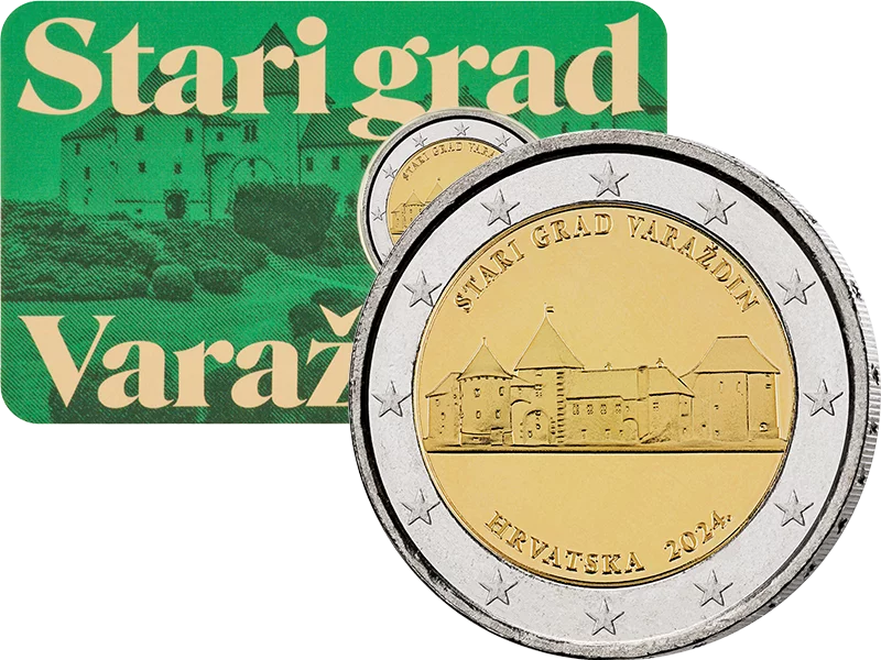 Carte de 2 euros Croatie Ville de Varazdin 2024