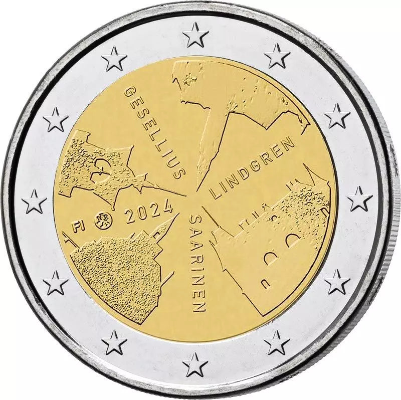 2 euros Finlande Architecture finlandaise 2024