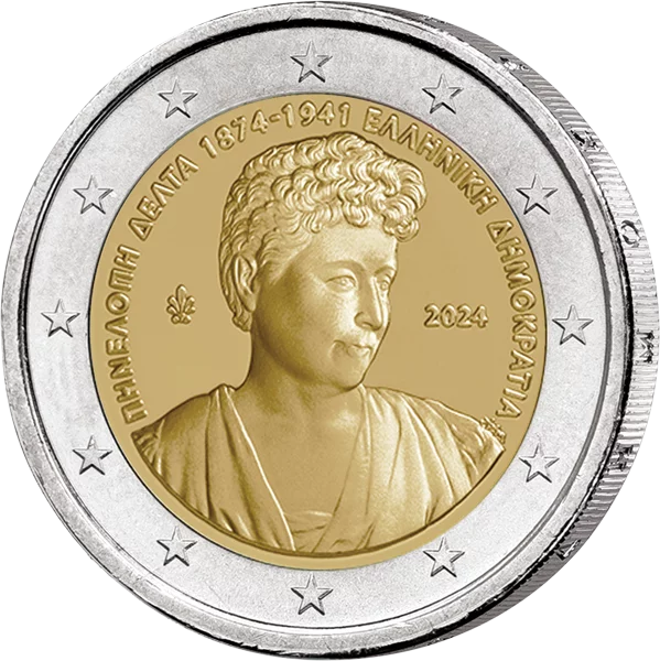 2 euros Grèce 150e anniversaire Pénélope Delta 2024