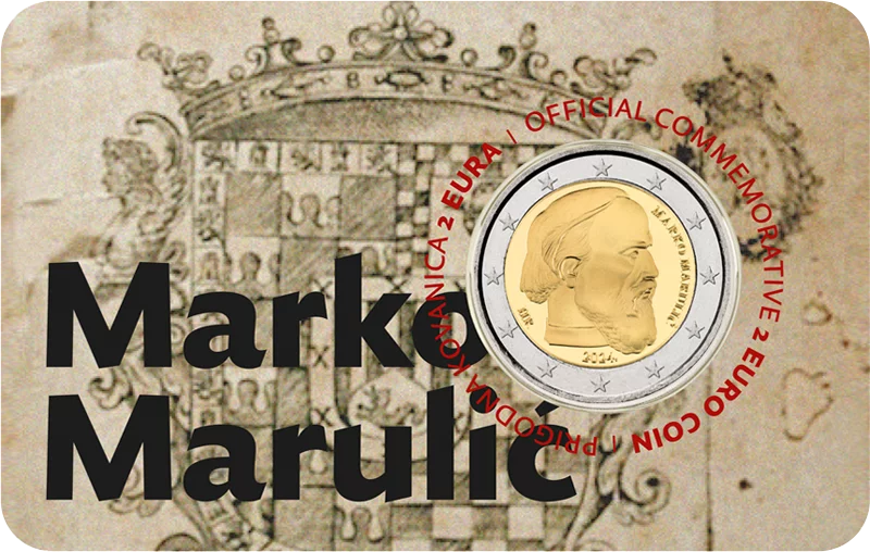 Carte de 2 euros Croatie Marko Marulic 2024