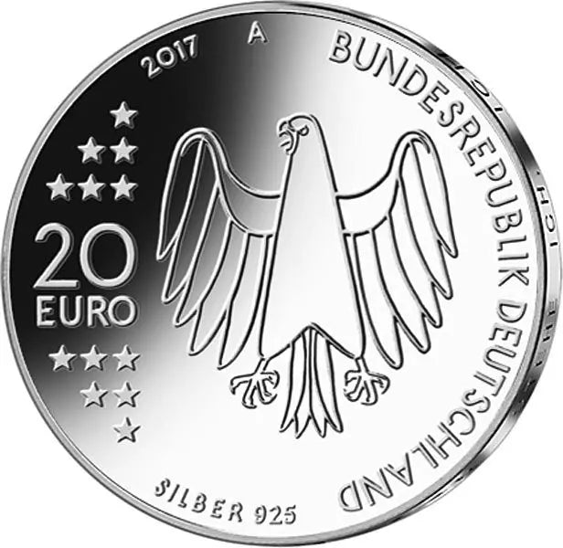 Coffret d'épargne de 5 DM, 20 marks et 20 euros, Allemagne de l'Ouest et de l'Est, Martin Luther, 1983 et 2017