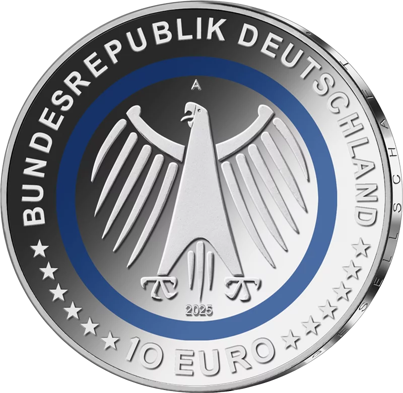 Pièce de 10 euros République fédérale d'Allemagne Agence fédérale d'assistance technique 2025 État neuf