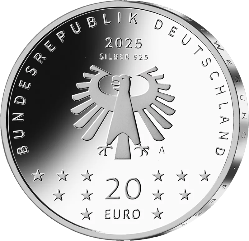 Pièce de 20 euros Allemagne 75e Berlinale 2025 État neuf