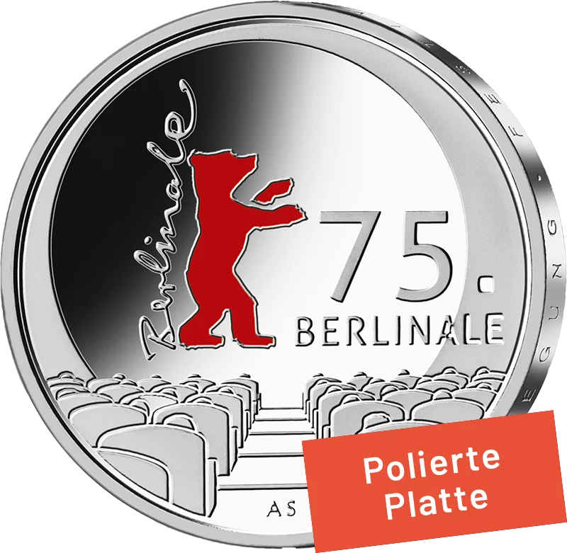 20 euros Allemagne 75e Berlinale 2025 Disque poli
