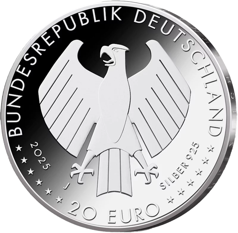 Pièce de 20 euros, Allemagne, Chemnitz, Capitale européenne de la culture 2025, état neuf