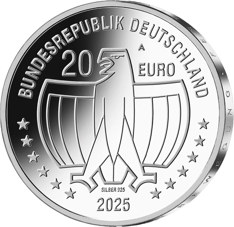 20 euros Allemagne 50 ans Année internationale de la femme 2025 Preuve