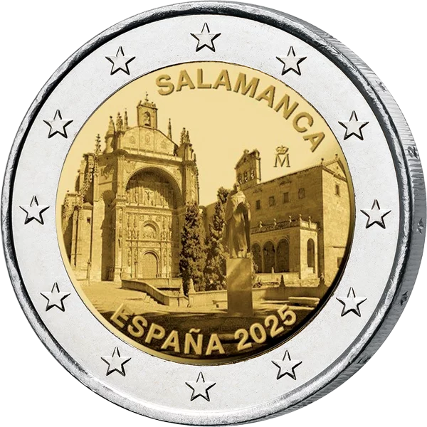 2 euros Espagne Site du patrimoine mondial de l'UNESCO Vieille ville de Salamanque 2025