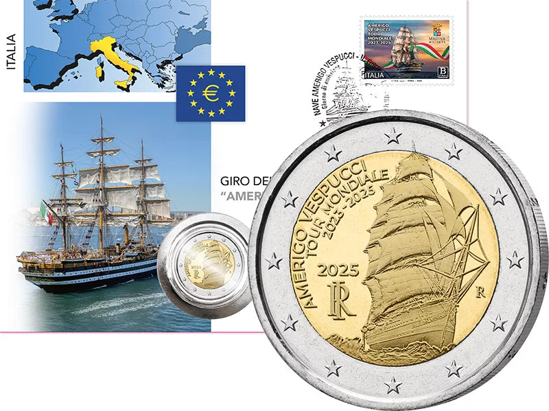 2 euros Numiscover Italie Amerigo-Vespucci 2025