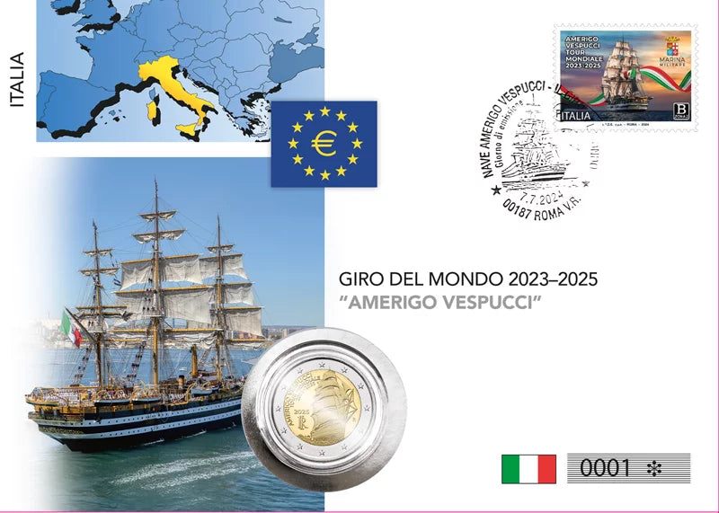 2 euros Numiscover Italie Amerigo-Vespucci 2025