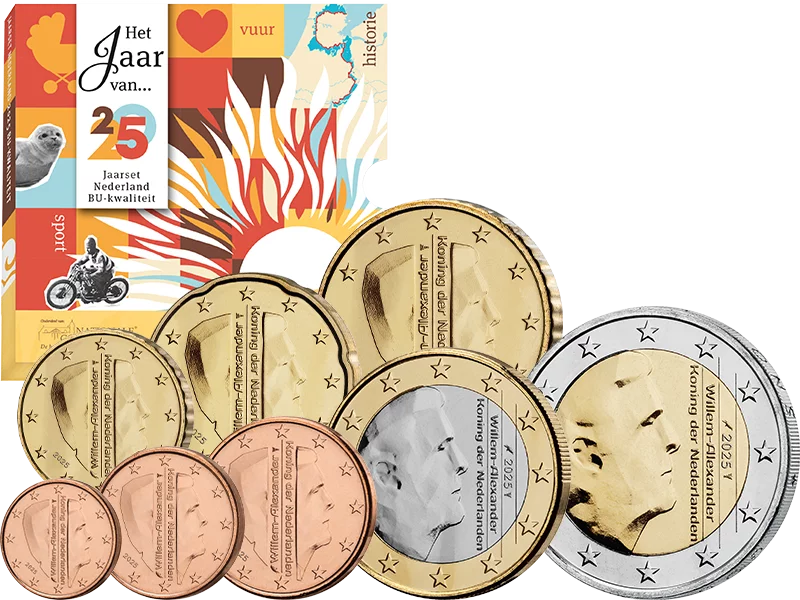 Série de pièces en euros Pays-Bas 2025