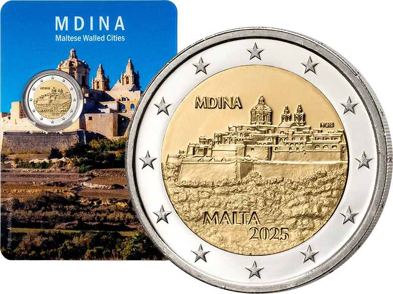 2 euros Malte Mdina 2025