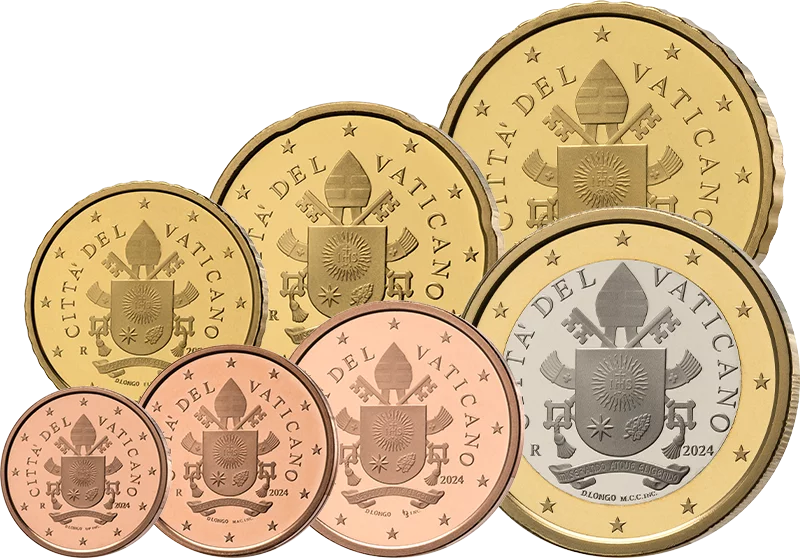 Coffret de pièces en euros Vatican, année de notre choix