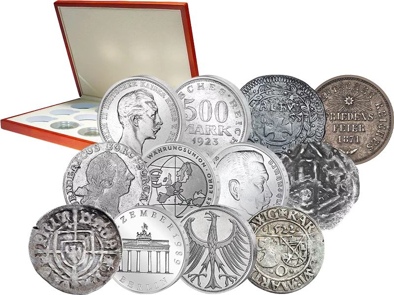 Coffret de pièces « L'histoire allemande sous forme de pièces de monnaie »