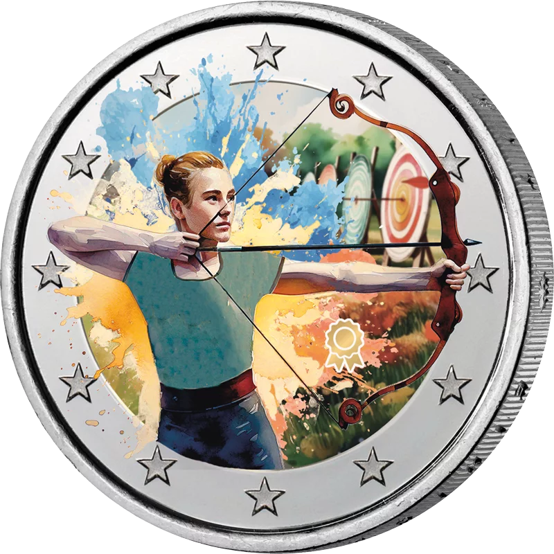 Tir à l'arc sportif édition artiste 2 euros