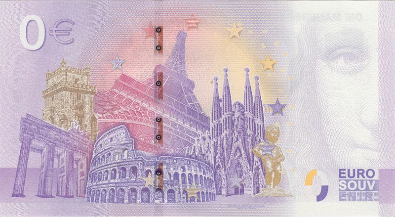 Billet de 0 euro, Estonie, Tallinn - Hôtel de ville, 2024