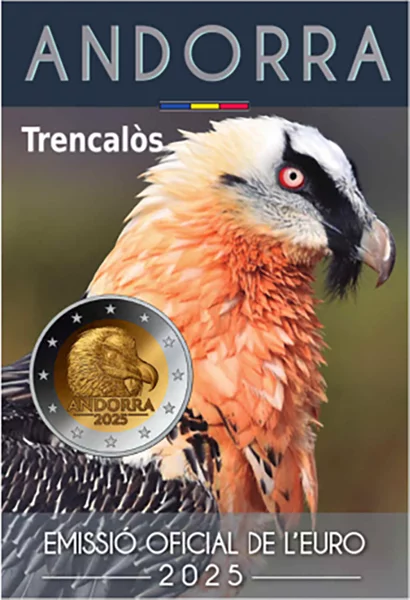 2 euros Andorre Le Gypaète barbu 2025