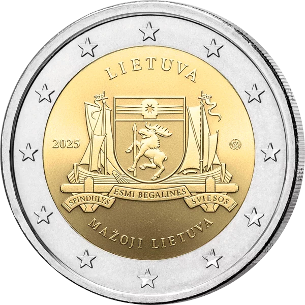 2 Euro Lituanie Régions ethnographiques Petite Lituanie 2025
