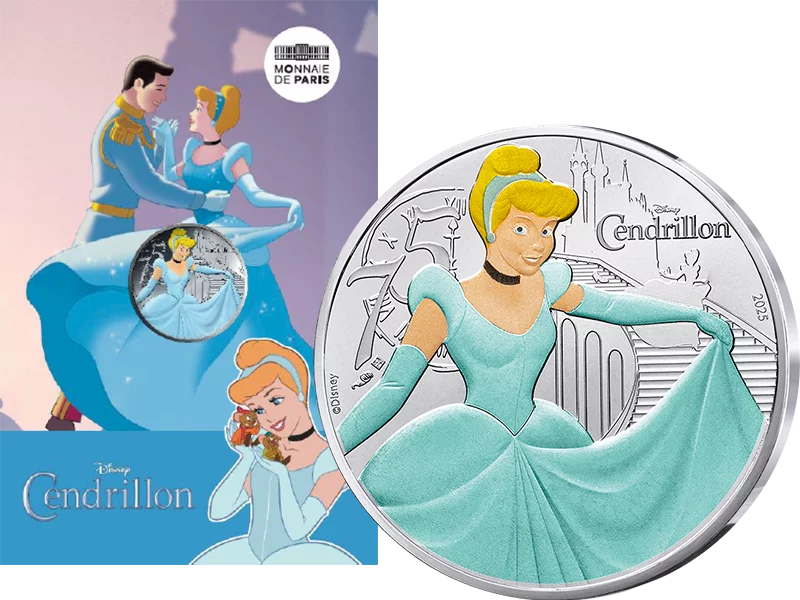 10 euros France Disney Classics - 75 ans de Cendrillon 2025