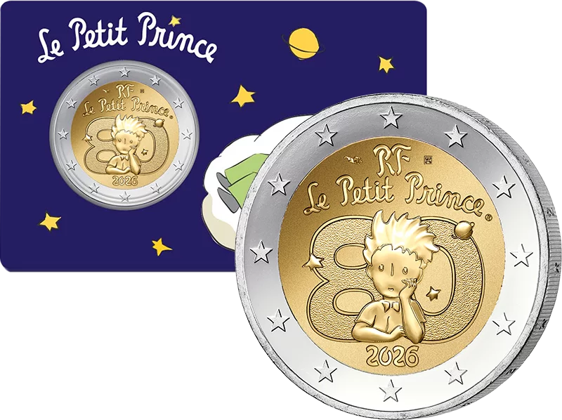 Carte de 2 euros France 80 ans du Petit Prince - Nuage 2026