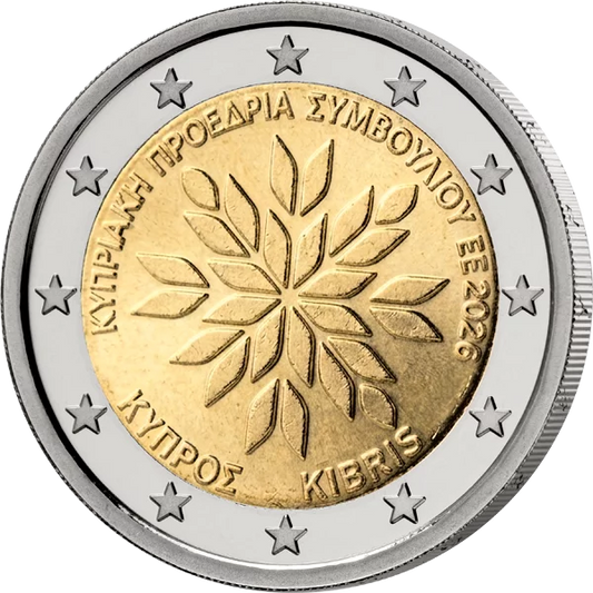2 euros Chypre Présidence du Conseil de l'UE 2026