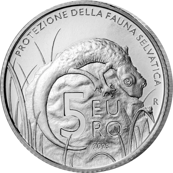 5 euros Saint-Marin Protection de la faune sauvage de Saint-Marin - Gecko 2023