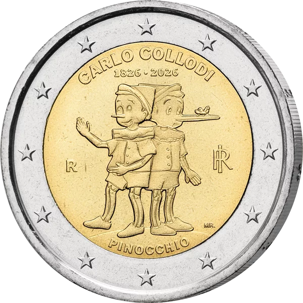 2 Euro Italie 200ème anniversaire Carlo Collodi - Pinocchio 2026