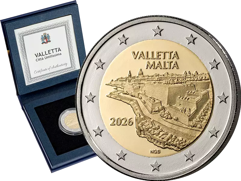 2 Euro Malte La Valette 2026 en BE