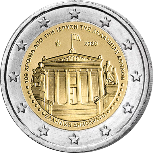2 euros Grèce 100 ans de l'Académie d'Athènes 2026