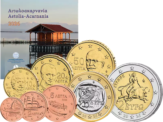 Coffret euros Grèce Étolie-Acarnarnie 2026