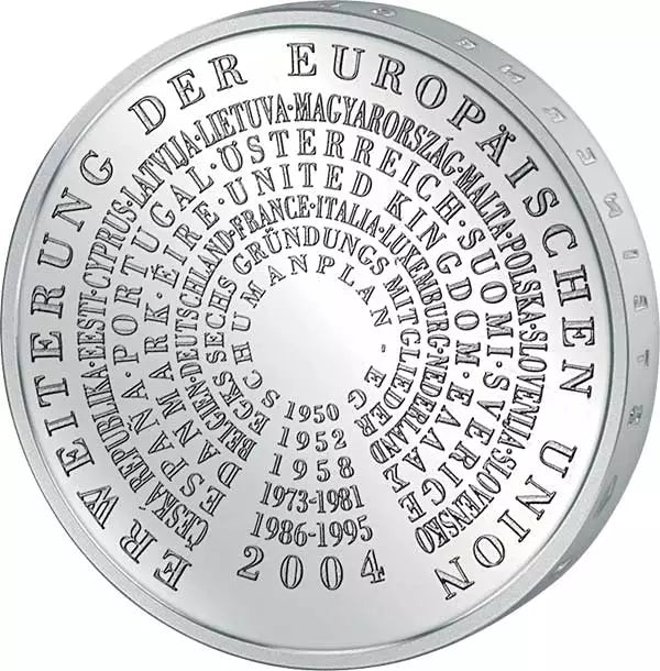 10 euros RFA Élargissement de l'Union européenne 2004 Épreuve (G)