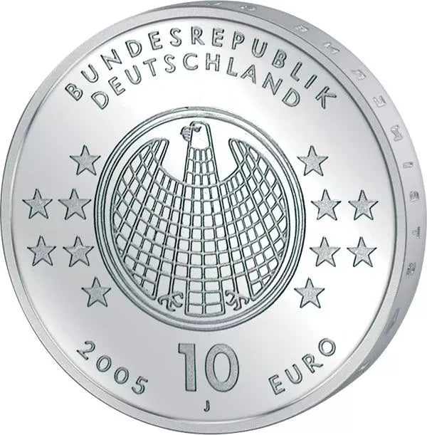 Pièce de 10 euros, Allemagne, Albert Einstein, 2005, état neuf