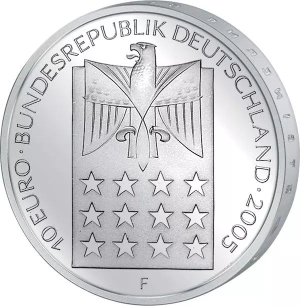 Pièce de 10 euros de la République fédérale d'Allemagne, Bertha von Suttner, 2005, état neuf