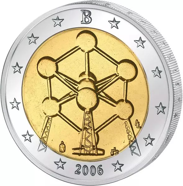 2 euros Belgique Atomium Bruxelles 2006