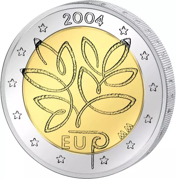 2 euros Finlande Élargissement à l'UE 2004