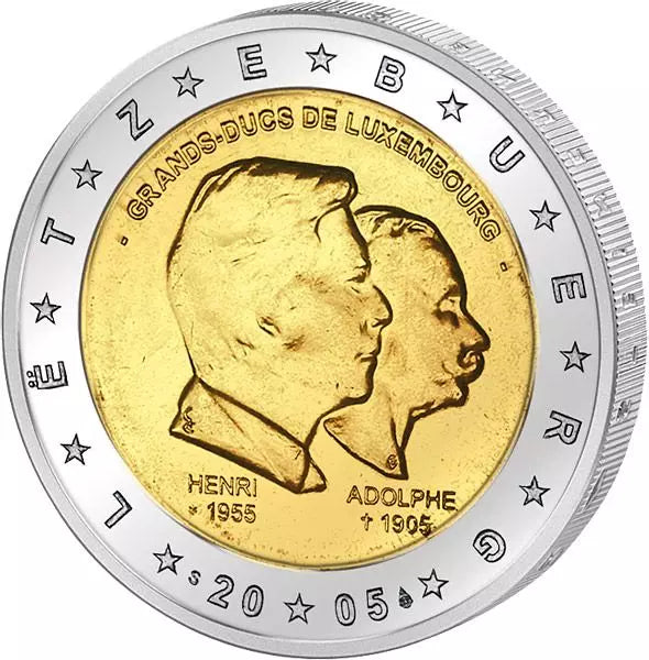 2 euros Luxembourg Grand-Duc Henri et Adolphe 2005