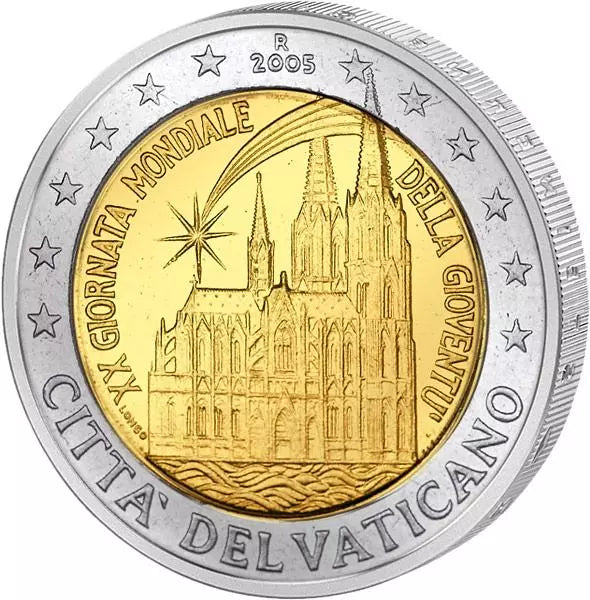 Journées Mondiales de la Jeunesse 2005 au Vatican (2 euros)