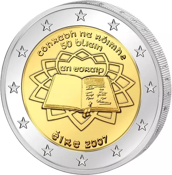 2 euros Traités romains Édition communautaire état neuf Irlande
