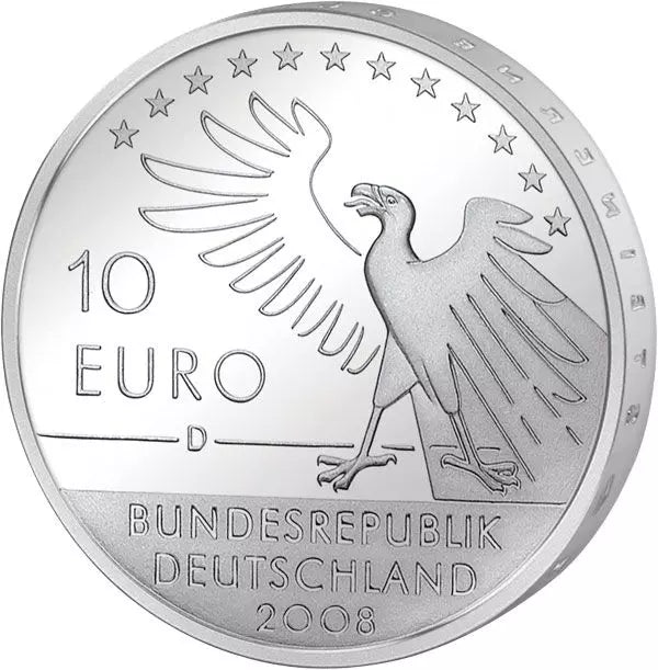 Pièce de 10 euros, République fédérale d'Allemagne, 2000e anniversaire de Carl Spitzweg, état neuf.