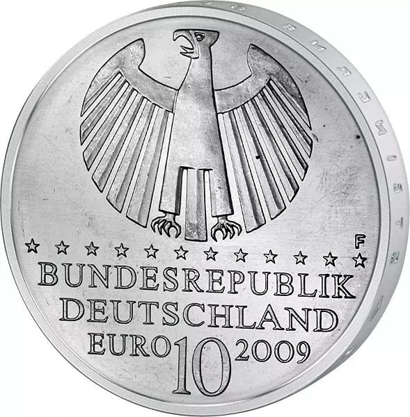 Pièce de 10 euros, République fédérale d'Allemagne, 400 ans des lois de Kepler, 2009, état neuf