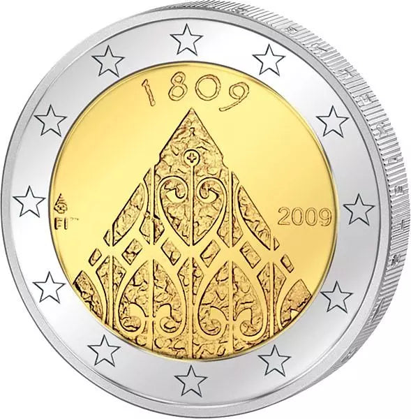 2 euros Finlande 200e anniversaire du Parlement provincial à Porvoo 2009