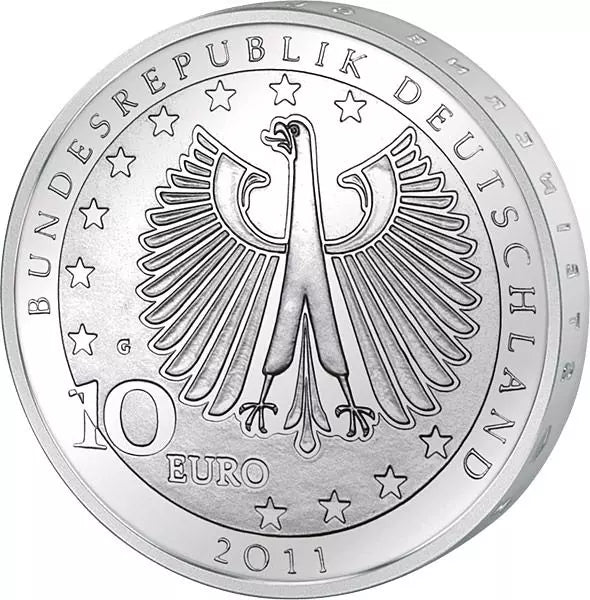 Pièce de 10 euros, République fédérale d'Allemagne, 200e anniversaire de la naissance de Franz Liszt, 2011, état neuf
