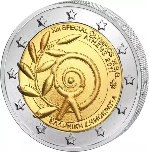 2 Euro Grèce Jeux Olympiques Spéciaux d'Athènes 2011