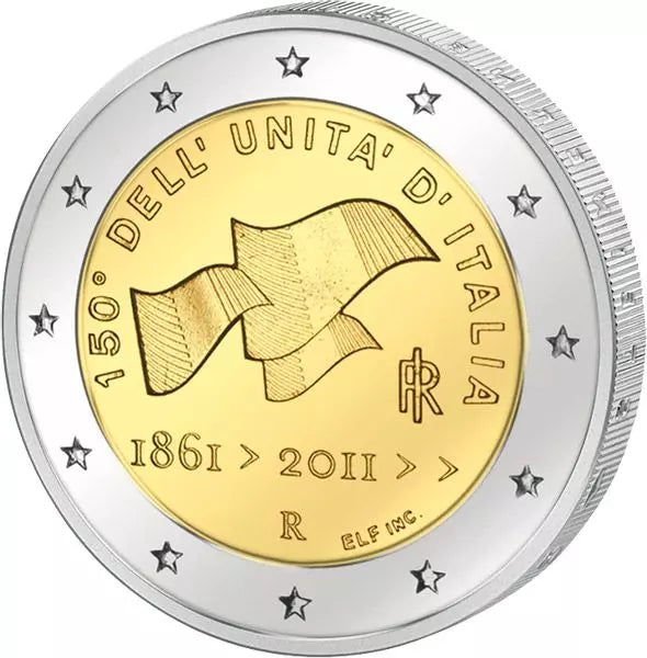 2 euros Italie 150e anniversaire de l'unification de l'Italie 2011