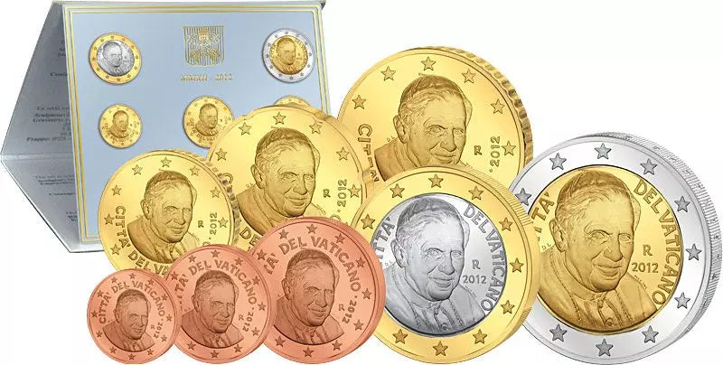Coffret de pièces en euros du Vatican 2012