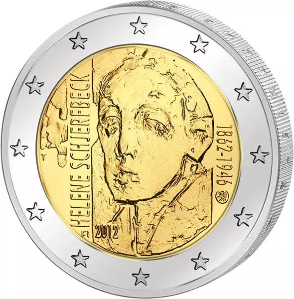 2 euros Finlande 150ème anniversaire d'Hélène Schjerfbeck 2012