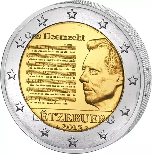 2 euros Luxembourg Hymne national du Grand-Duché 2013