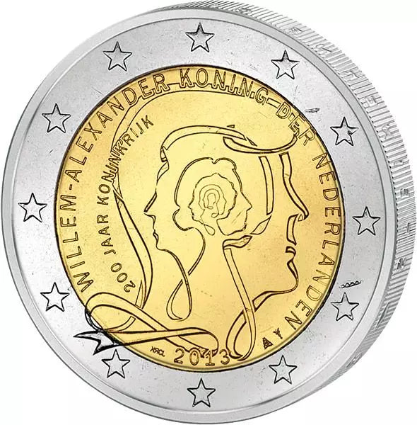 2 euros Pays-Bas 200 ans de royaume 2013
