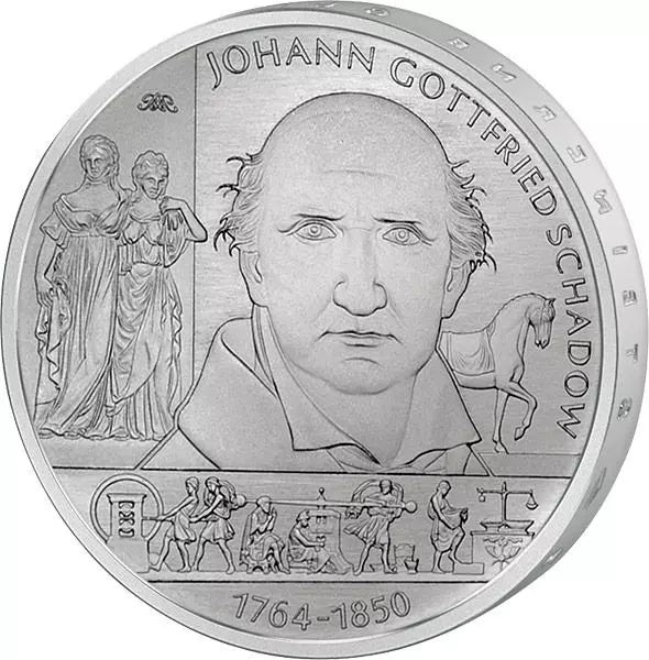10 euros République fédérale d'Allemagne 250e anniversaire de Johann Gottfried Schadow 2014 Preuve