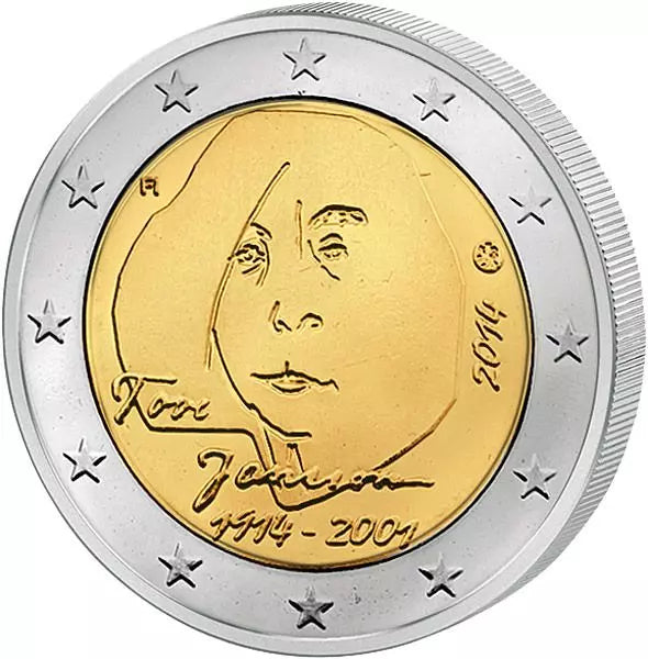 2 euros Finlande 100e anniversaire de Tove Jansson 2014
